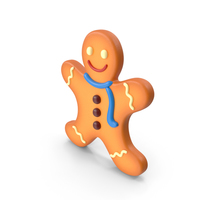 Cartoon Gingerbread Man PNG & PSD Images