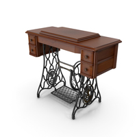 Antique Sewing Machine Cabinet PNG & PSD Images