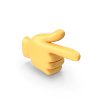 Backhand Index Pointing Right Emoji PNG & PSD Images