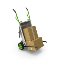 Garden Cart with Cardboard Box PNG & PSD Images