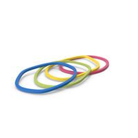 Multi Color Rubber Elastic Bands PNG & PSD Images