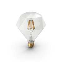Sapphire Shape Filament LED Light Bulb PNG & PSD Images