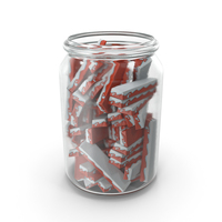 Jar with Wrapped Chocolate Bars PNG & PSD Images