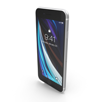 iPhone SE 2020 White PNG & PSD Images