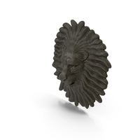 Lion Head Stone Relief PNG & PSD Images