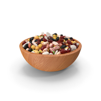 Mixed Legume Beans on a Plate PNG & PSD Images