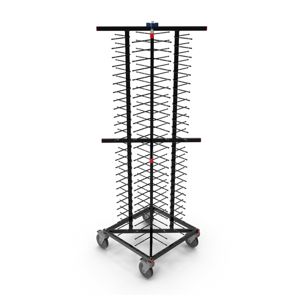 Stainless Steel Professional Plate Rack PNG & PSD Images