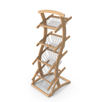 Wooden Merchandise Shelf PNG & PSD Images