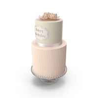 Pink Flower Birthday Cake PNG & PSD Images