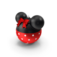 Minnie Mouse Christmas Ball PNG & PSD Images