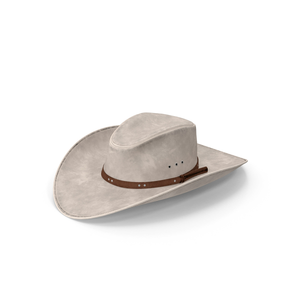 牛仔帽白色PNG和PSD图像