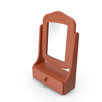 Wooden Dressing Table Mirror PNG & PSD Images