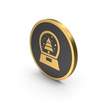 Gold Icon Snow Globe PNG & PSD Images