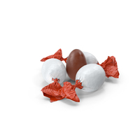 Small Pile of Small Chocolate Eggs PNG & PSD Images