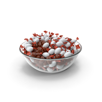 Bowl with Small Chocolate Eggs PNG & PSD Images