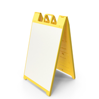 Sandwich Board Yellow PNG & PSD Images