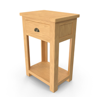 Portland Oak Console Table PNG & PSD Images