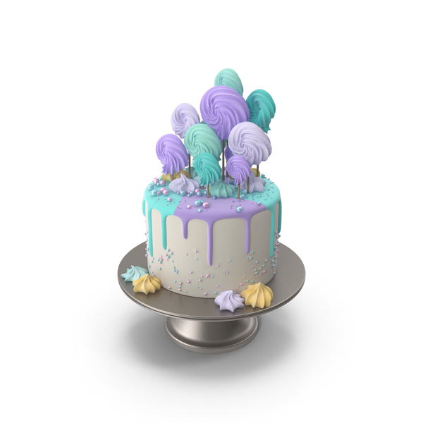 五颜六色的生日蛋糕PNG和PSD图像