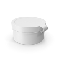 Pill Pod Hinge Top 1/2oz White PNG & PSD Images