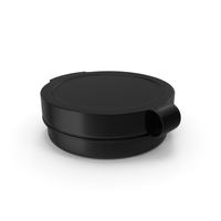 Pill Pod Hinge Top 1/4oz Black PNG & PSD Images