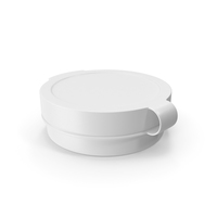 Pill Pod Hinge Top 1/4oz White PNG & PSD Images