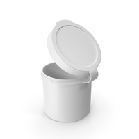 Pill Pod Hinge Top 1oz Open White PNG & PSD Images