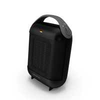 Compact Ceramic Heater Black PNG & PSD Images