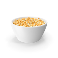 Corn Seeds in Ceramic Bowl PNG & PSD Images