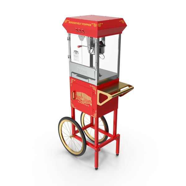 Great Northern Carnival Popcorn Popper Cart PNG & PSD Images