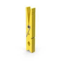 Clothes Pegs Yellow PNG & PSD Images