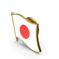 Japan Flag Lapel Pin PNG & PSD Images