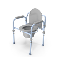 Medical Folding Bedside Commode Seat PNG & PSD Images