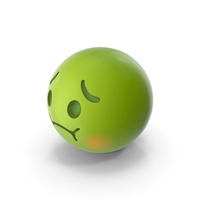 Nauseated Face Emoji PNG & PSD Images