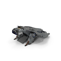 Sci Fi Dropship Landing Position PNG & PSD Images
