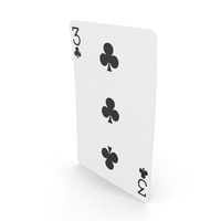 Playing Cards 3 Clubs PNG & PSD Images