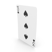 Playing Cards 3 of Spades PNG & PSD Images