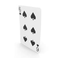 Playing Cards 6 of Spades PNG & PSD Images