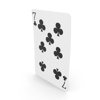 Play Cards 7 Clubs PNG和PSD图像