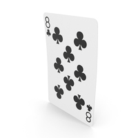 Playing Cards 8 Clubs PNG & PSD Images