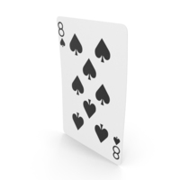 Playing Cards 8 of Spades PNG & PSD Images