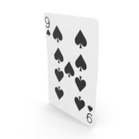 Playing Cards 9 of Spades PNG & PSD Images