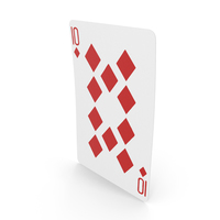 Playing Cards 10 of Diamonds PNG & PSD Images