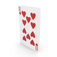 Playing Cards 10 of Hearts PNG & PSD Images