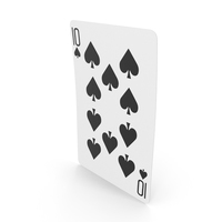 Playing Cards 10 of Spades PNG & PSD Images