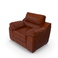 Brown Leather Chair PNG & PSD Images