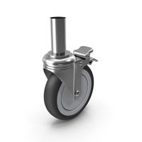 Caster Roller Wheel with Brake PNG & PSD Images