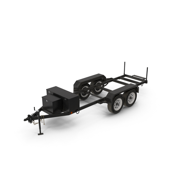 Heavy Duty 4 Wheel Trailer PNG & PSD Images