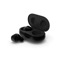 Samsung Galaxy Buds Plus with Charging Case Black PNG & PSD Images