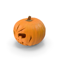 Jack O Lantern Pumpkin with Carved Face PNG & PSD Images