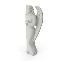 Standing Praying Angel Outdoor Decorative Garden Statue PNG & PSD Images